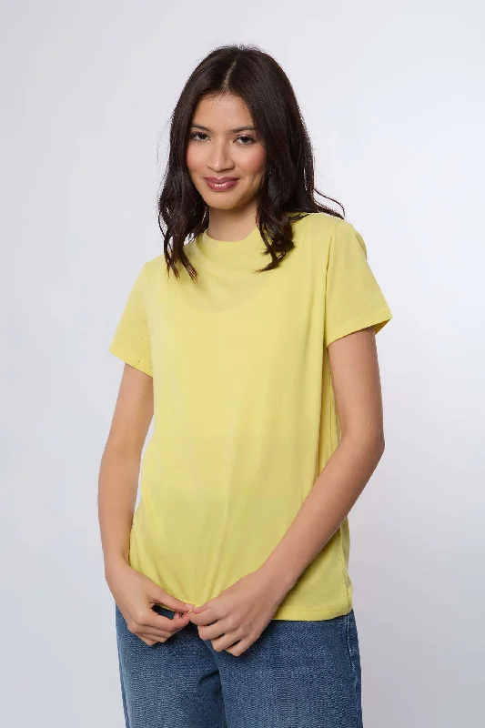 Crop Top Women T Shirt to Pair with High - Waisted BottomsWomen Shirt - Green