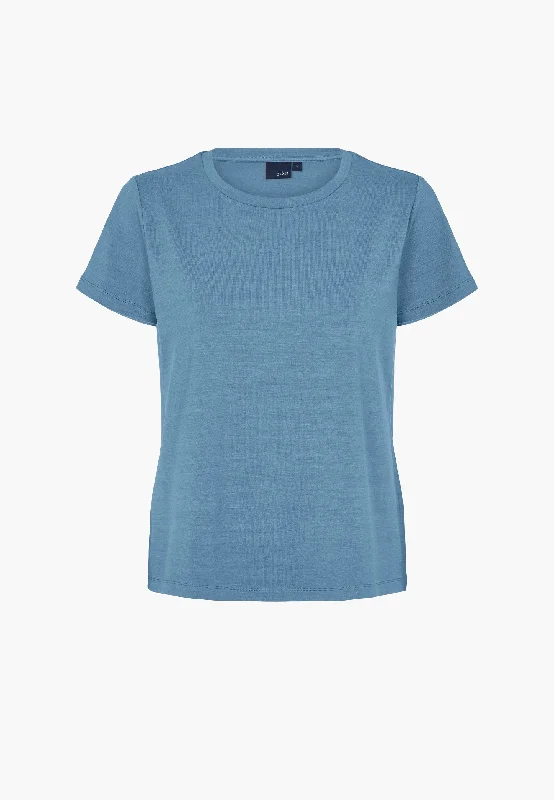 Embroidered Women T Shirt with Intricate DetailsAmanda T-Shirt SS - Dove