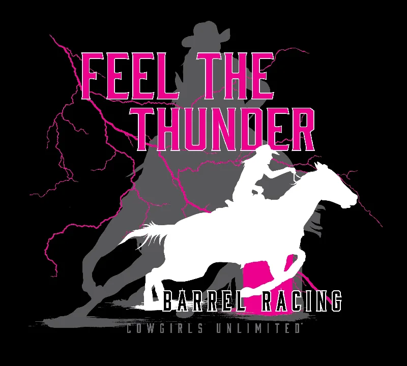Plus Size Women T Shirt for a Comfortable and Flattering FitWomen's Cowgirls Unlimited Thunder T-Shirt #CG-1209 Plus Size Women T Shirt for a Comfortable and Flattering FitWomen's Cowgirls Unlimited Thunder T-Shirt #CG-1209