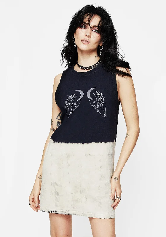 Tie - Dye Women T Shirt with a Bohemian VibeGaldor Tie Dye Longline Tank Top