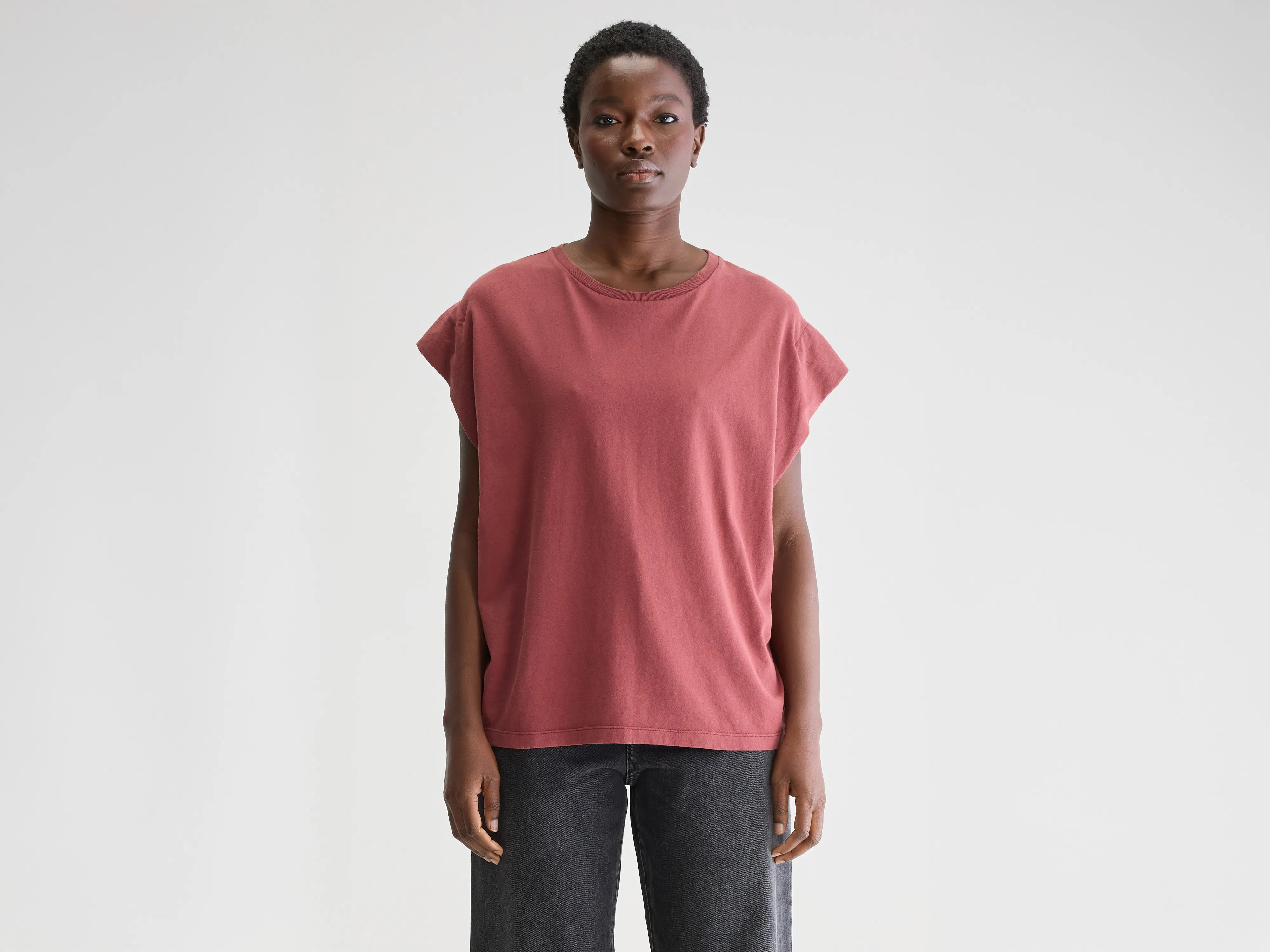 Sheer Women T Shirt for a Stylish and Alluring LookVice crewneck t-shirt (251 / W / BORDEAUX)