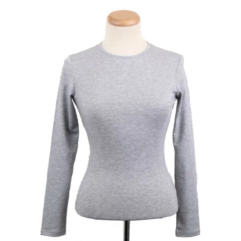 Crew Neck Women T Shirt with a Timeless DesignWomens Long Sleeve Modal T-shirts