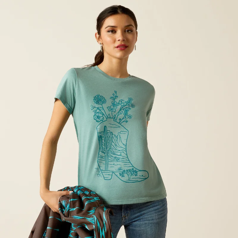 Puff Sleeve Women T Shirt for a Fashion - Forward LookWomen's Ariat Garden Boot T-Shirt #10052543 Puff Sleeve Women T Shirt for a Fashion - Forward LookWomen's Ariat Garden Boot T-Shirt #10052543