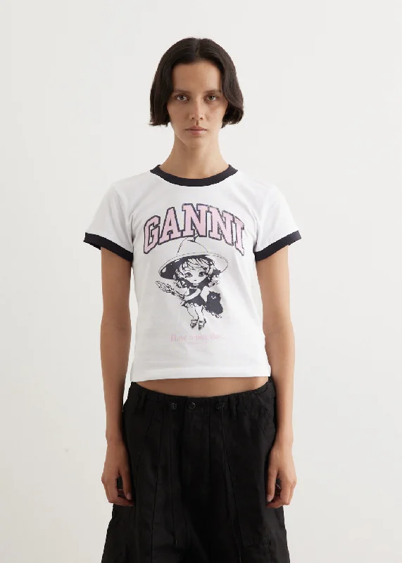 V - Neck Women T Shirt to Enhance the NecklineBasic Jersey Witch Small T-Shirt