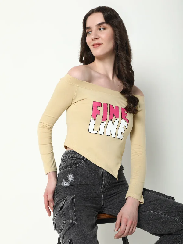 Crop Top Women T Shirt to Pair with High - Waisted BottomsWomen Graphic Beige T Shirt Crop Top Women T Shirt to Pair with High - Waisted BottomsWomen Graphic Beige T Shirt