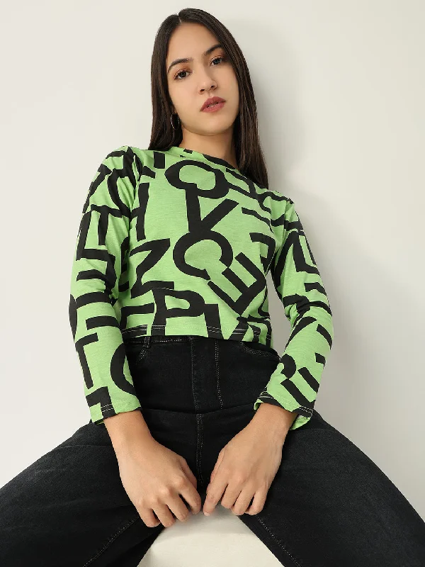 Organic Cotton Women T Shirt for Eco - Conscious WearersWomen Graphic Green Crop T Shirt Organic Cotton Women T Shirt for Eco - Conscious WearersWomen Graphic Green Crop T Shirt