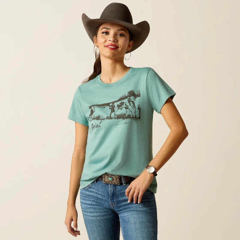 Floral Print Women T Shirt for a Feminine TouchWomen's Ariat Wholesome Heffers T-Shirt #10052546 Floral Print Women T Shirt for a Feminine TouchWomen's Ariat Wholesome Heffers T-Shirt #10052546