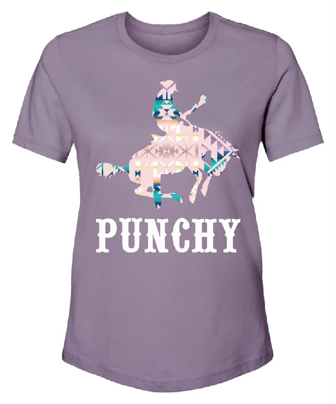 V - Neck Women T Shirt to Enhance the NecklineWomen's Hooey Punchy Bronc T-Shirt #PT1641PL V - Neck Women T Shirt to Enhance the NecklineWomen's Hooey Punchy Bronc T-Shirt #PT1641PL