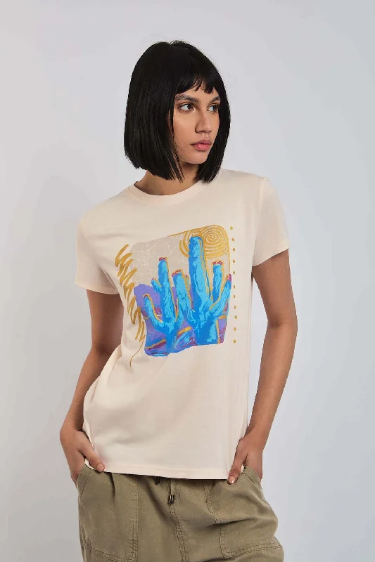 Sleeveless Women T Shirt for Summer ComfortWomen Shirt -Off White