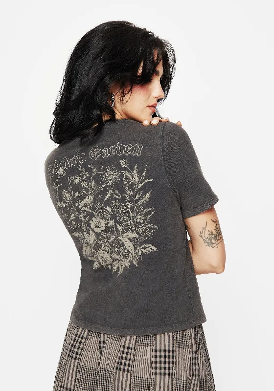 Floral Print Women T Shirt for a Feminine TouchGalerina Graphic Print Cotton T-Shirt Floral Print Women T Shirt for a Feminine TouchGalerina Graphic Print Cotton T-Shirt