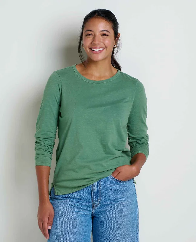 Ringer T Shirt Women with Retro - Inspired StripesWomen's Primo Long Sleeve Crew