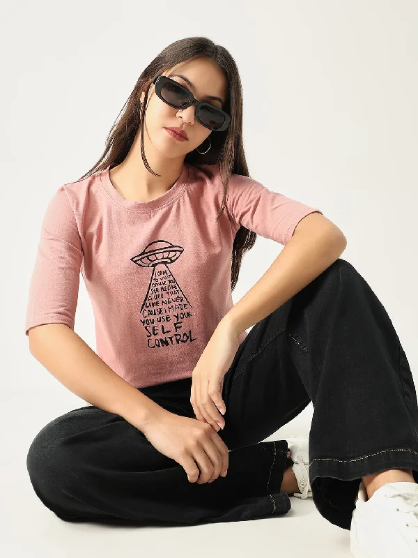 Crop Top Women T Shirt to Pair with High - Waisted BottomsWomen Graphic Peach T Shirt Crop Top Women T Shirt to Pair with High - Waisted BottomsWomen Graphic Peach T Shirt