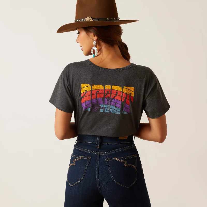 Sleeveless Women T Shirt for Summer ComfortWomen's Ariat Groovy Sunset T-Shirt #10047922 Sleeveless Women T Shirt for Summer ComfortWomen's Ariat Groovy Sunset T-Shirt #10047922