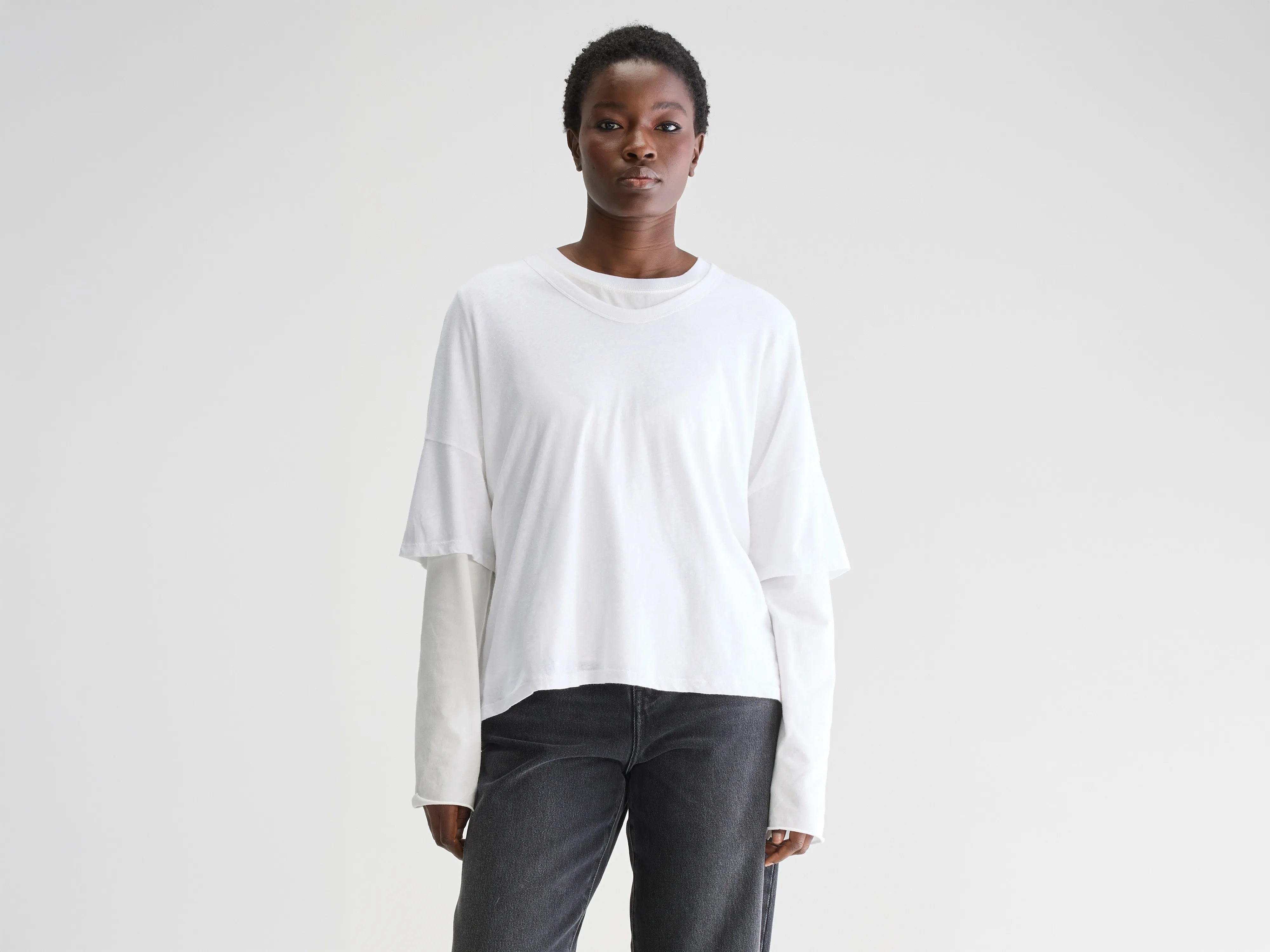 Puff Sleeve Women T Shirt for a Fashion - Forward LookVurdes short-sleeve t-shirt (251 / W / WHITE)