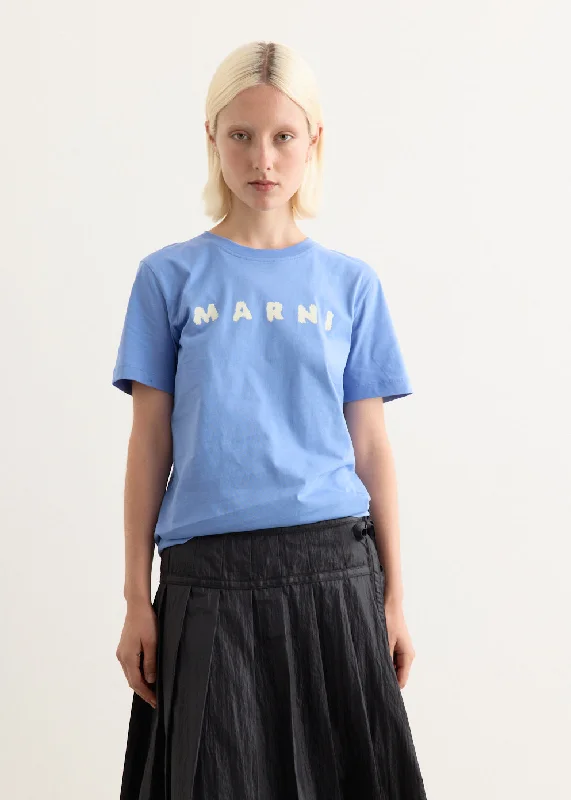 V - Neck Women T Shirt to Enhance the NecklineBlue Lilac T-Shirt