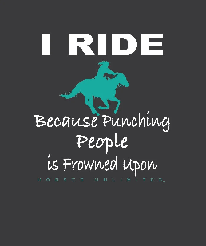 Long Sleeve Women T Shirt for Cooler WeatherWomen's Horses Unlimited Punching T-Shirt #UH-7670 Long Sleeve Women T Shirt for Cooler WeatherWomen's Horses Unlimited Punching T-Shirt #UH-7670
