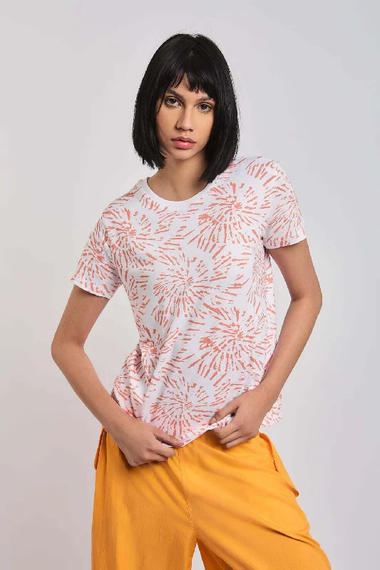 Tie - Dye Women T Shirt with a Bohemian VibeT-Shirt