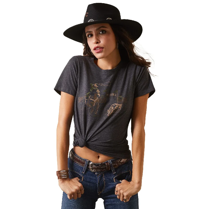 Pocketed Women T Shirt for Added FunctionalityWomen's Ariat Rodeo Stitches T-Shirt #10044617 Pocketed Women T Shirt for Added FunctionalityWomen's Ariat Rodeo Stitches T-Shirt #10044617