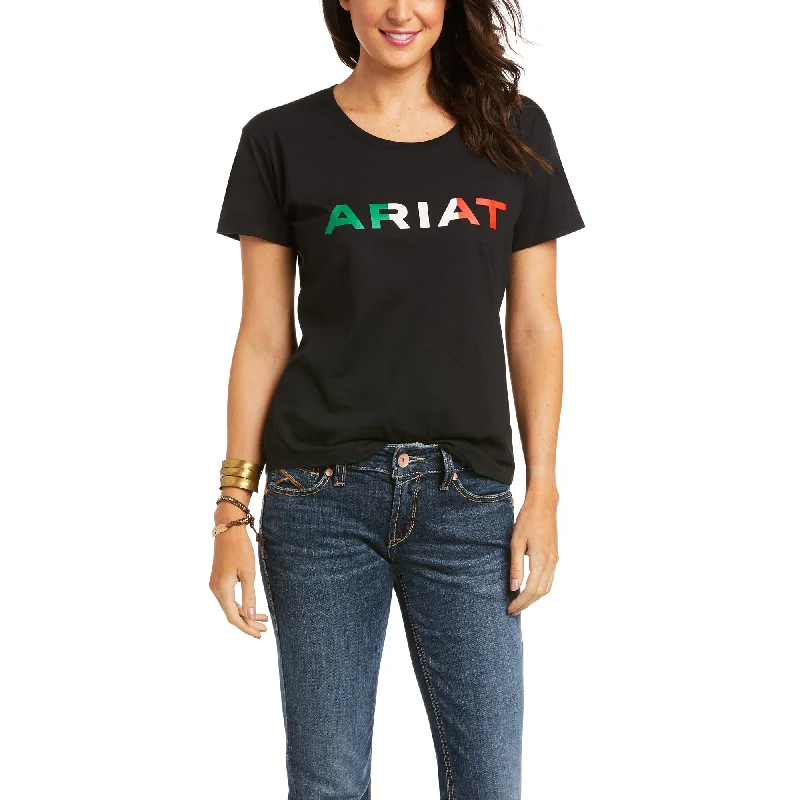 Sequined Women T Shirt for a Sparkly Night OutWomen's Ariat Viva Mexico T-Shirt #10036634 Sequined Women T Shirt for a Sparkly Night OutWomen's Ariat Viva Mexico T-Shirt #10036634
