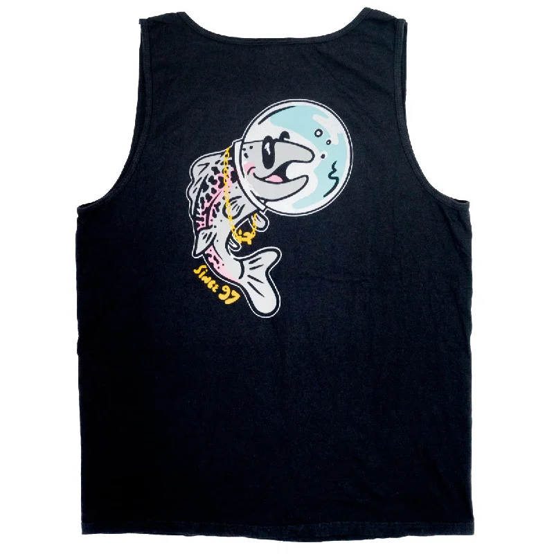 V - Neck Women T Shirt to Enhance the NecklineSpace Salmon Tank Top