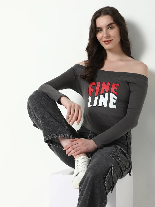 Crop Top Women T Shirt to Pair with High - Waisted BottomsWomen Graphic Grey T Shirt Crop Top Women T Shirt to Pair with High - Waisted BottomsWomen Graphic Grey T Shirt