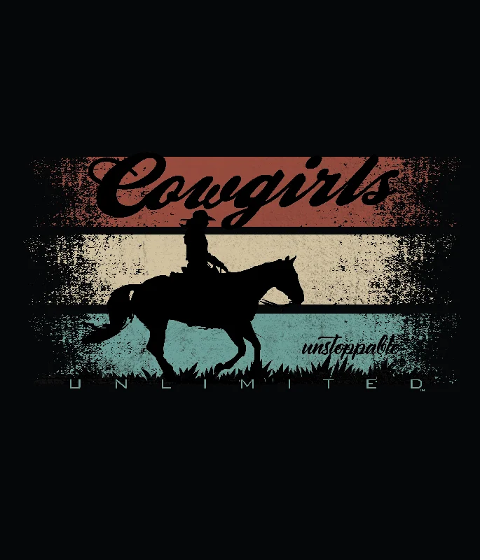 Tie - Dye Women T Shirt with a Bohemian VibeWomen's Cowgirls Unlimited Unstoppable T-Shirt #CG-1240 Tie - Dye Women T Shirt with a Bohemian VibeWomen's Cowgirls Unlimited Unstoppable T-Shirt #CG-1240