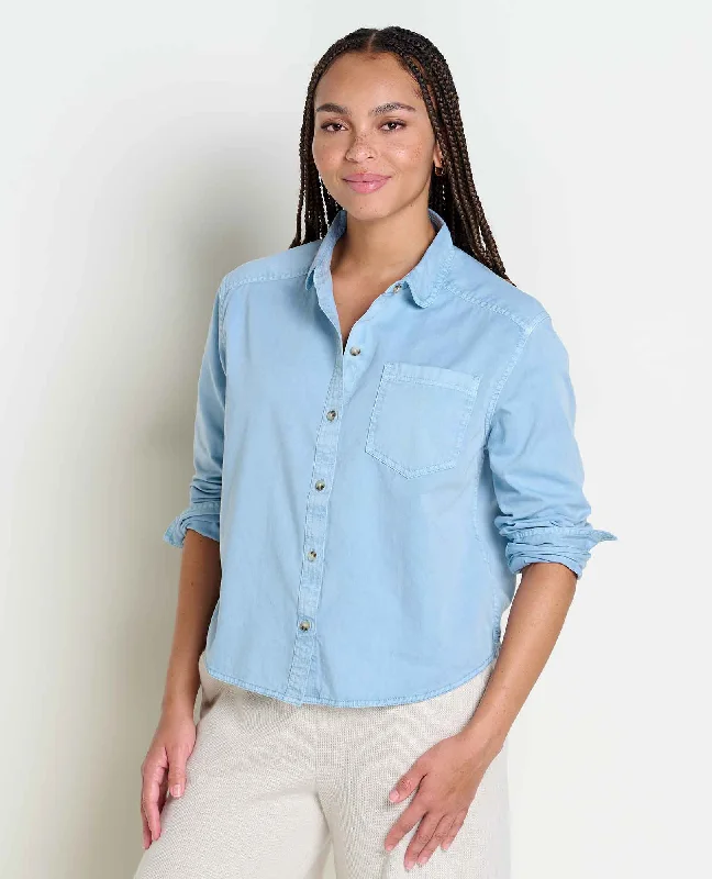 Plus Size Women T Shirt for a Comfortable and Flattering FitArroyo Twill Boxy Shirt