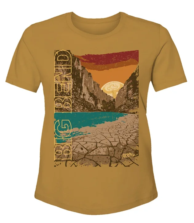 Embroidered Women T Shirt with Intricate DetailsWomen's Hooey Big Bend T-Shirt #HT1641MU Embroidered Women T Shirt with Intricate DetailsWomen's Hooey Big Bend T-Shirt #HT1641MU