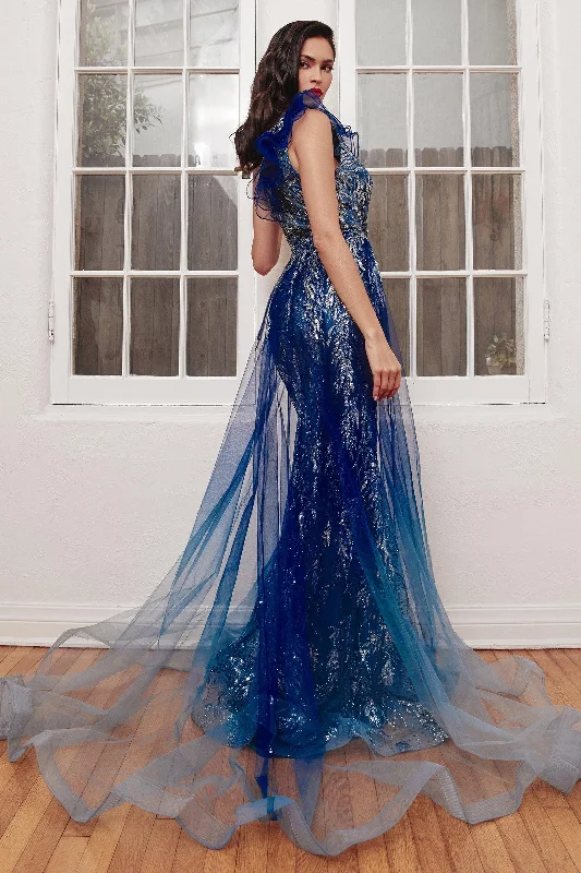 Metallic maxi dresses for a glamorous New Year's Eve party Cinderella Divine J851 One Shoulder Long Prom Dress Navy Metallic maxi dresses for a glamorous New Year's Eve party Cinderella Divine J851 One Shoulder Long Prom Dress Navy