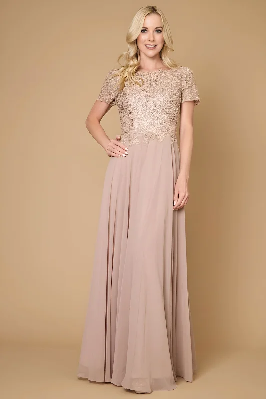 Maxi dresses with tassel accents for a fun and lively touch Dylan & Davids Short Sleeve Mother Of The Bride Evening Dress Mocha Maxi dresses with tassel accents for a fun and lively touch Dylan & Davids Short Sleeve Mother Of The Bride Evening Dress Mocha