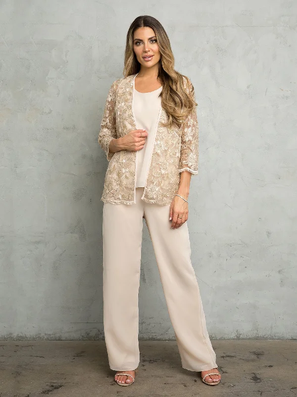 Maxi dresses with balloon sleeves for a vintage - inspired style Eva Fashion 3483 Long Formal Floral Jacket Pant Suit Maxi dresses with balloon sleeves for a vintage - inspired style Eva Fashion 3483 Long Formal Floral Jacket Pant Suit