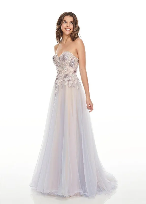 Maxi dresses with a pleated skirt for a timeless and elegant appearance Rachel Allan Prom Long Dress Evening Gown