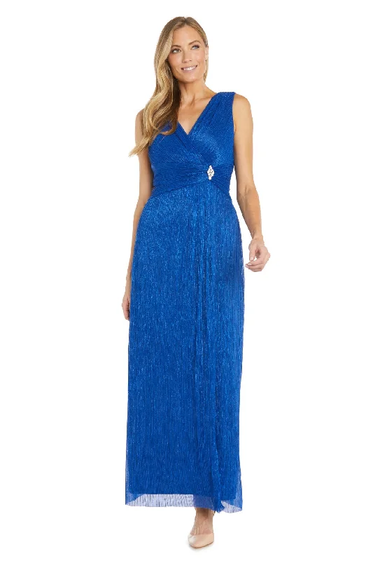 Polyester maxi dresses for easy - care and durability R&M Richards 1951P Metallic Long Formal Petite Dress Polyester maxi dresses for easy - care and durability R&M Richards 1951P Metallic Long Formal Petite Dress
