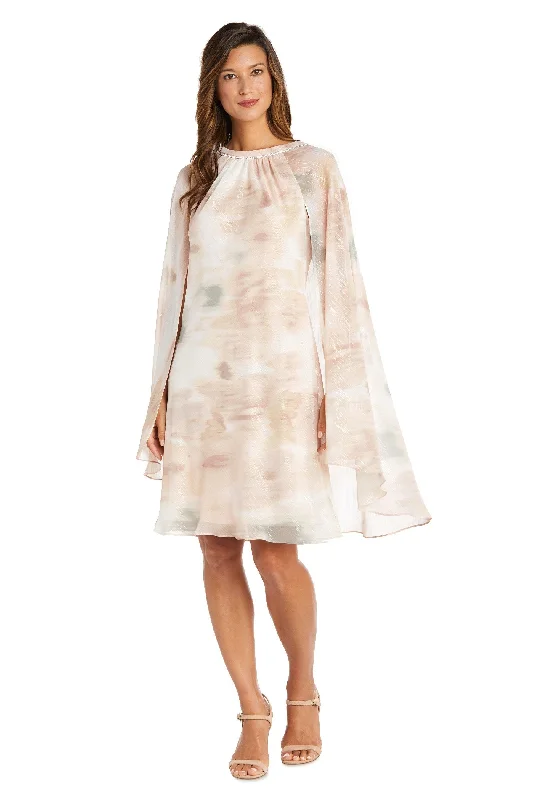 Satin maxi dresses with a high - low hem for a modern twist R&M Richards 9276 Champagne 18 Sale