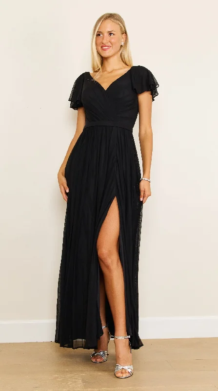 Maxi dresses with one - shoulder designs for a stylish and asymmetric look Short Sleeve Formal Mother of the Bride Dress Black Maxi dresses with one - shoulder designs for a stylish and asymmetric look Short Sleeve Formal Mother of the Bride Dress Black