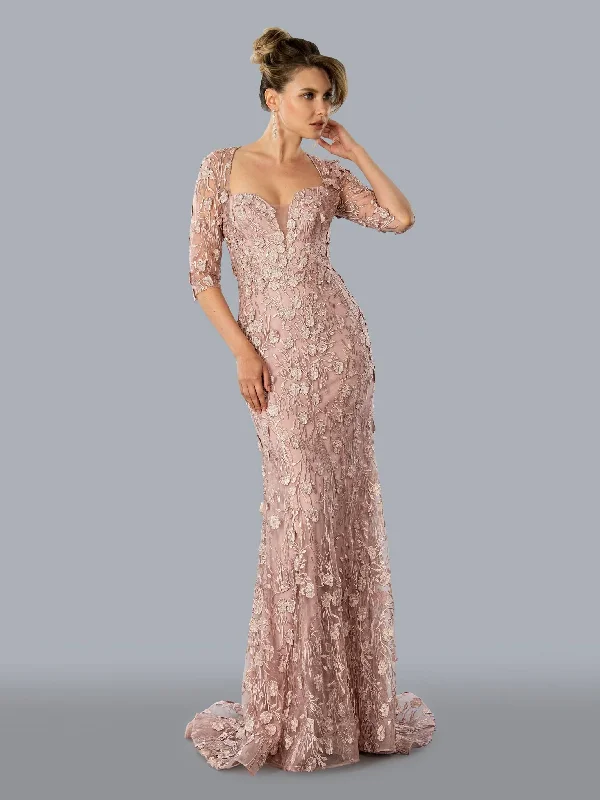 Maxi dresses with cut - out details on the sides for a modern edge Stella Couture 23311 Rose 14 Sale Maxi dresses with cut - out details on the sides for a modern edge Stella Couture 23311 Rose 14 Sale